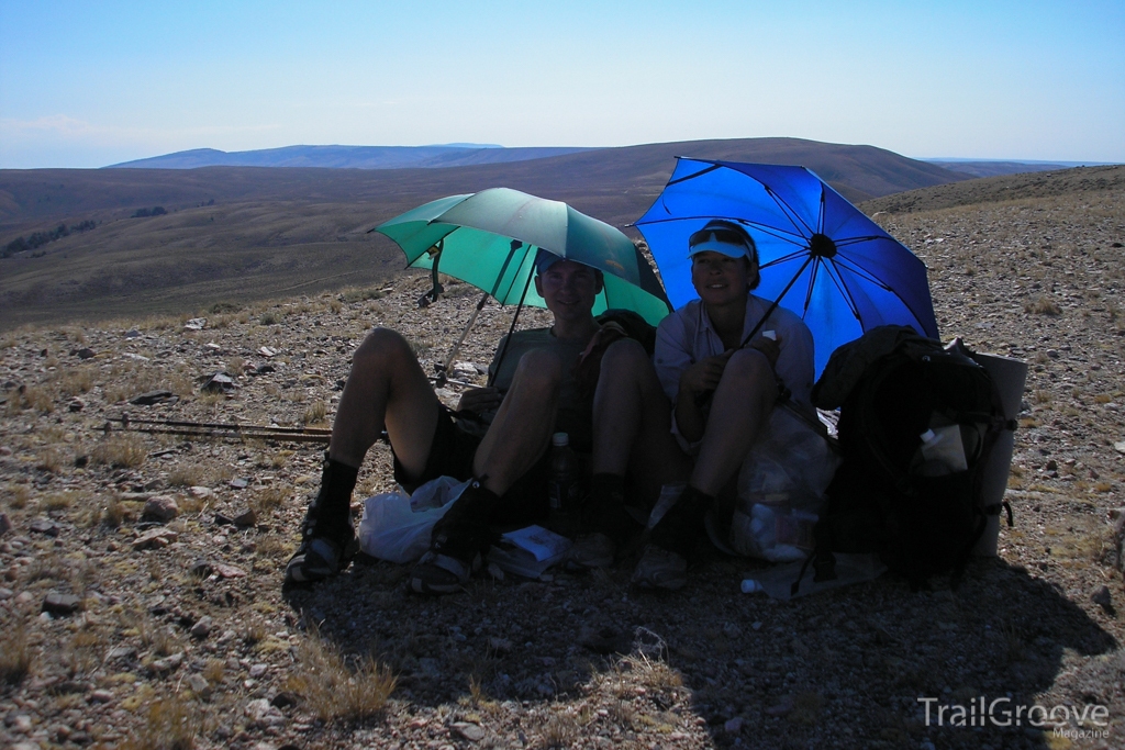 Umbrellas to Stay Cool while Backpacking in the Heat