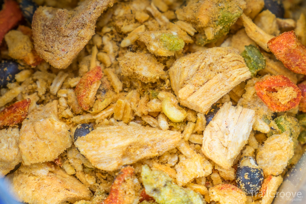 Freeze-Dried Chicken Fajita Bowl before Rehydration