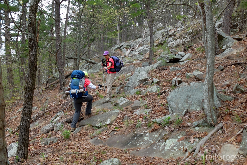 Hiking in the Ouachita Mountains on the Ouachita Trail