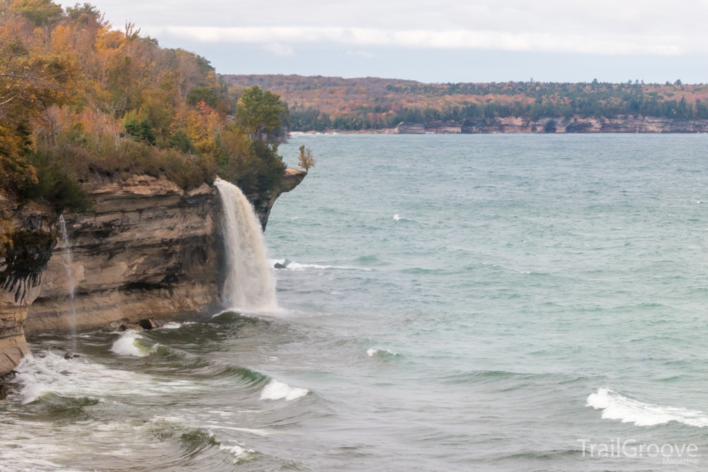 Waterfall - Backpacking Pictured Rocks