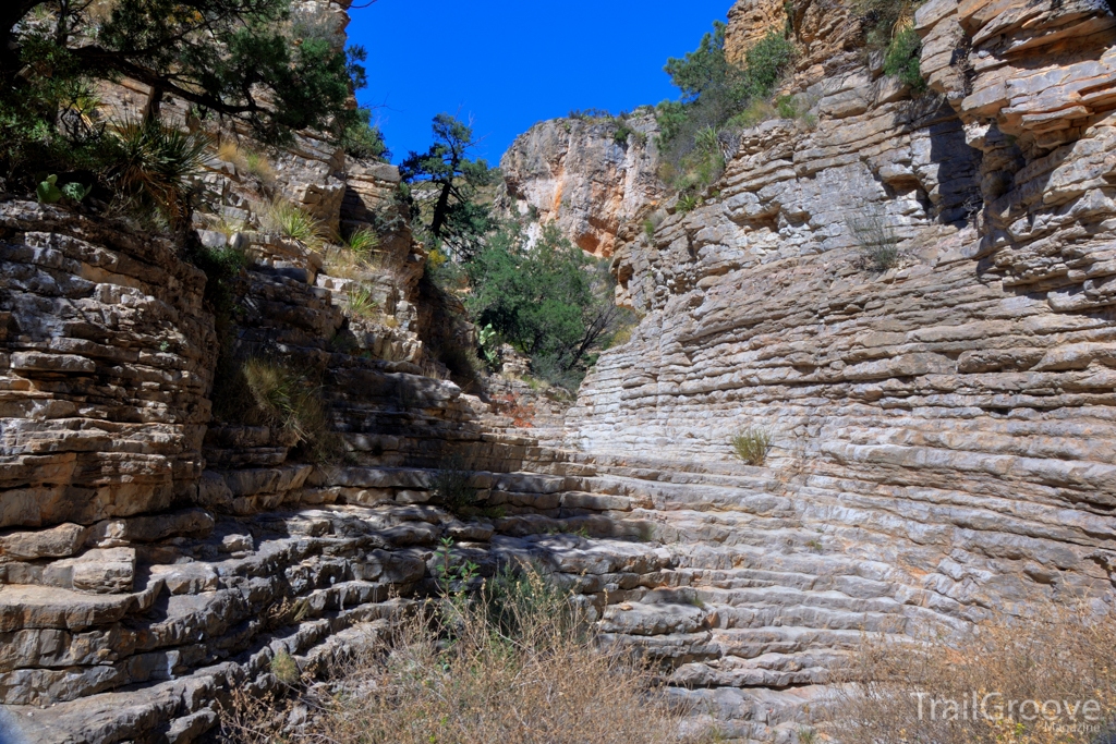 Hiker's Staircase on Devil's Hall Trail - Guadalupe Mountains National Park