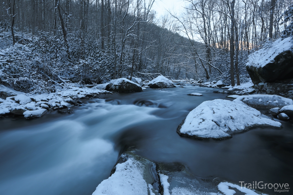 The Little River Trail Late on a January Afternoon  - Great Smoky Mountains National Park