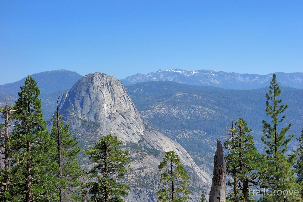 Granite Dome Rising Above the San Joaquin and the Sierra Crest Beyond