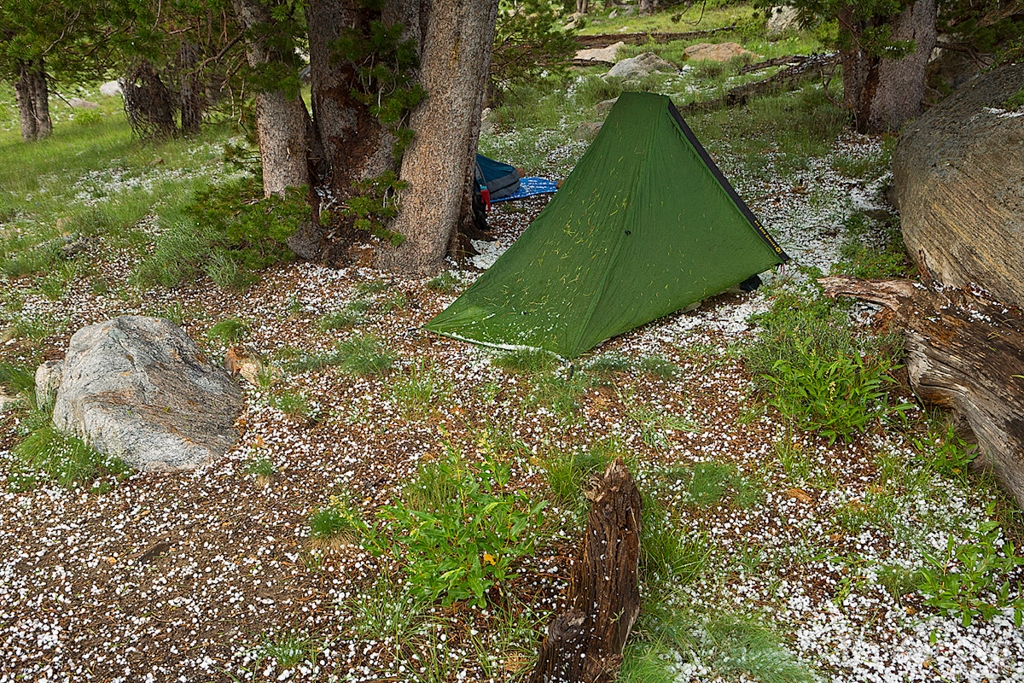 Backpacking Campsite in the Ruby Mountains