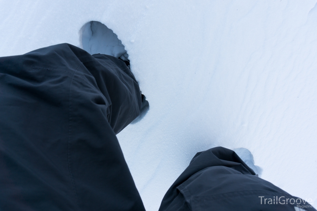 Postholing while Backpacking and Hiking