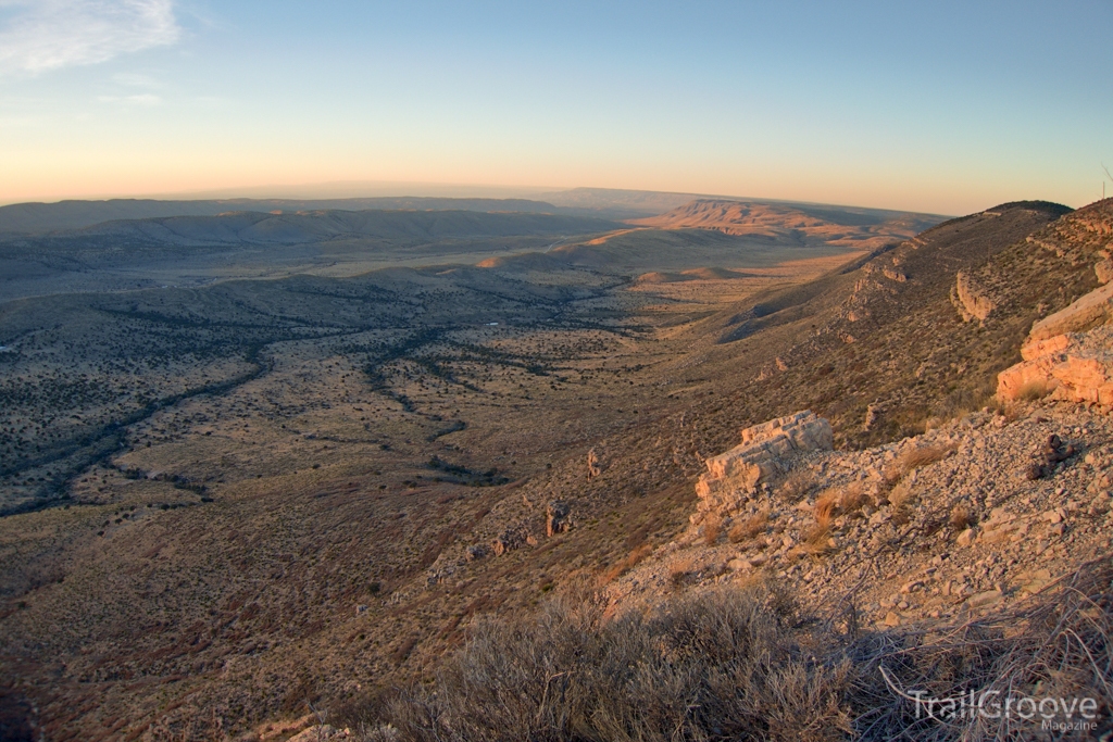 Sunset from Five Points Vista in the Guadalupe Mountains