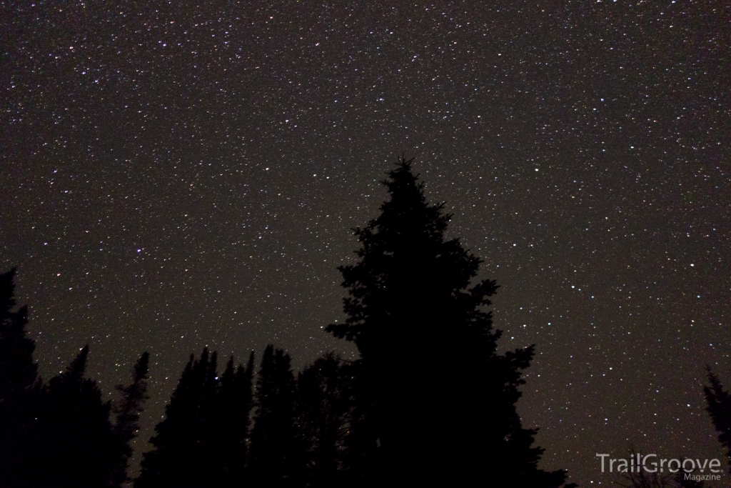 Night Sky from the Tetons: Backcountry Campsite