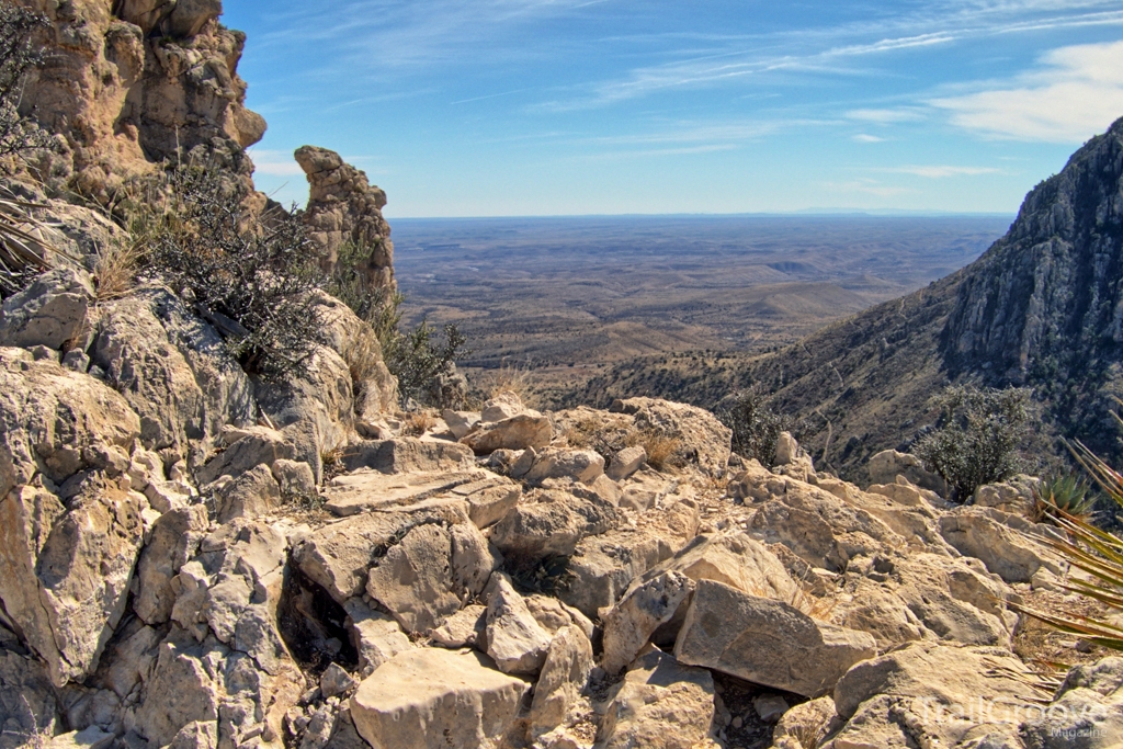 View Towards to the Rio Grande - Guadalupe Mountains National Park