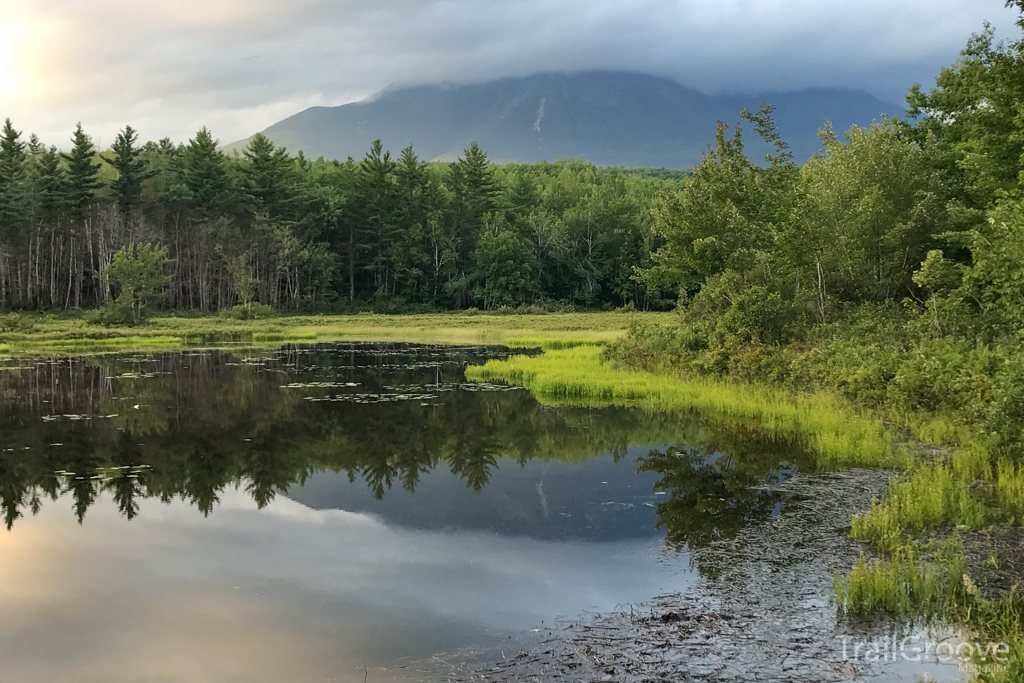 View of Katahdin from Abol Bridge Campground